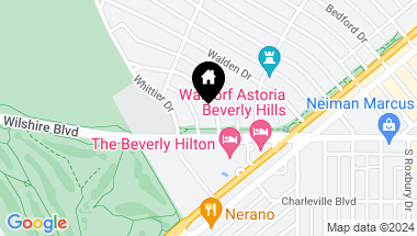 Map of 605 Trenton Dr, Beverly Hills CA, 90210