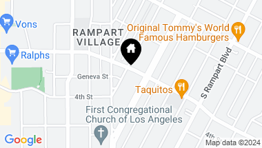 Map of 300 S Reno Street 202, Los Angeles CA, 90057