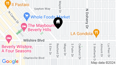Map of 111 N Maple Drive, Beverly Hills CA, 90210