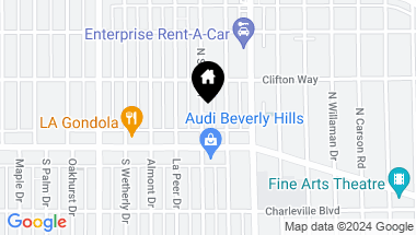 Map of 130 N Swall Drive 201, Beverly Hills CA, 90211