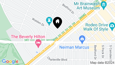Map of 504 Walden Dr, Beverly Hills CA, 90210