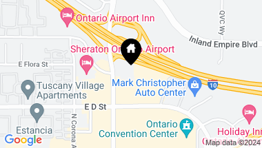 Map of 514 N Vineyard Avenue, Ontario CA, 91764