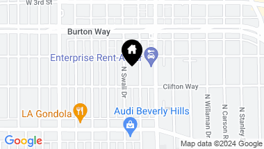 Map of 200 N Swall Drive 459, Beverly Hills CA, 90211
