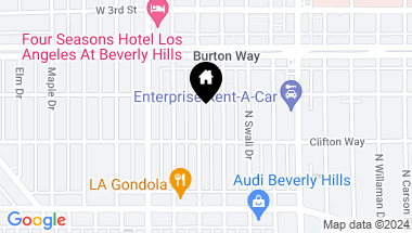 Map of 232 N Almont Drive, Beverly Hills CA, 90211