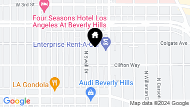 Map of 200 N Swall Drive 351, Beverly Hills CA, 90211