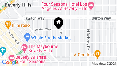 Map of 215 N Maple Dr, Beverly Hills CA, 90210