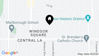 Map of 226 S Windsor Boulevard, Los Angeles CA, 90004