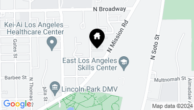 Map of 3813 Baldwin St, Los Angeles CA, 90031