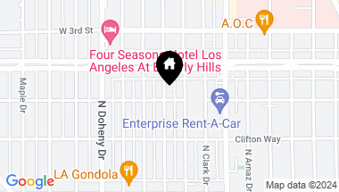 Map of 302 N La Peer Dr, Beverly Hills CA, 90211