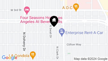 Map of 300 N Swall Drive 105, Beverly Hills CA, 90211