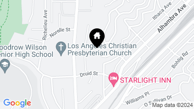 Map of 2227 Brawley Street, Los Angeles CA, 90032