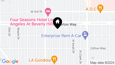 Map of 309 N Almont Drive, Beverly Hills CA, 90211