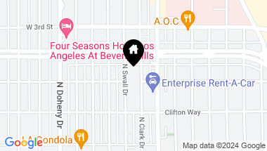 Map of 300 N Swall Dr Unit: 451, Beverly Hills CA, 90211