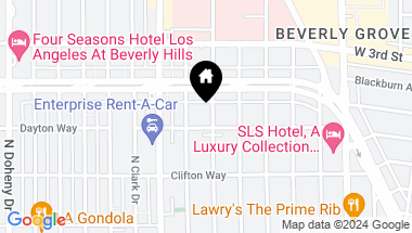 Map of 411 S Hamel Road 106, Los Angeles CA, 90048