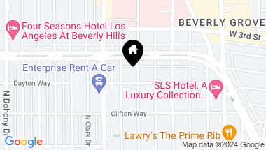 Map of 411 S Hamel Road 408, Los Angeles CA, 90048