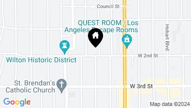 Map of 161 S St Andrews Pl, Los Angeles CA, 90004