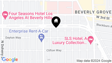 Map of 411 S Hamel Road 307, Los Angeles CA, 90048