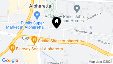 Map of 71 Thompson Street Unit 302, Alpharetta GA, 30009