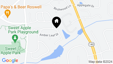 Map of 13075 Crabapple Lake Drive, Roswell GA, 30076