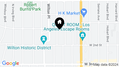 Map of 114 S Gramercy Pl, Los Angeles CA, 90004