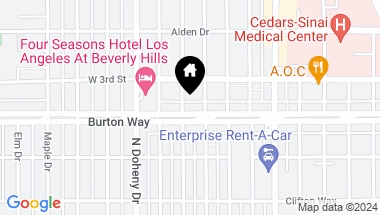 Map of 8963 BURTON WAY Unit: 104, Los Angeles CA, 90048