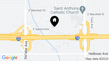 Map of 414 E Saxon Avenue, San Gabriel CA, 91776