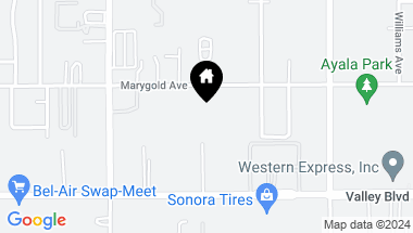 Map of 17897 Marygold Avenue, Bloomington CA, 92316