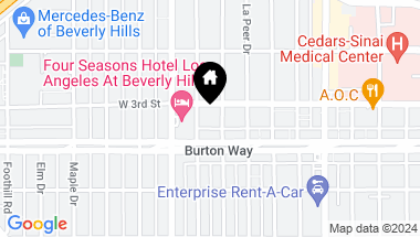 Map of 9000 W 3RD Street 208, Los Angeles CA, 90048
