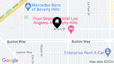Map of 325 N Oakhurst Drive PH3, Beverly Hills CA, 90210