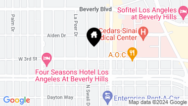 Map of 141 S Clark Dr Unit: 303, West Hollywood CA, 90048