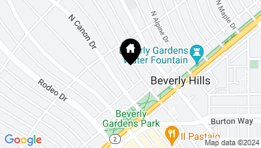 Map of 513 N Crescent Drive, Beverly Hills CA, 90210