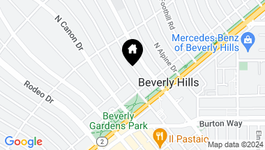 Map of 512 North Crescent Drive , Beverly Hills CA, 90210