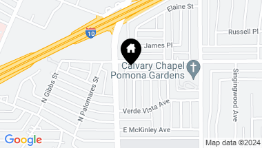 Map of 605 Fellows Place, Pomona CA, 91767