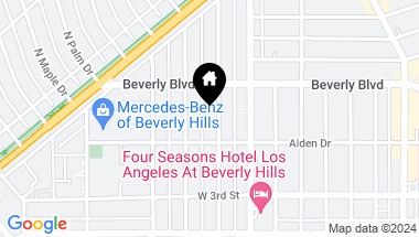 Map of 411 N Oakhurst Dr Unit: 106, Beverly Hills CA, 90210