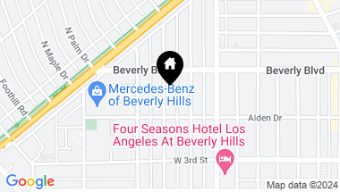 Map of 408 N Palm Drive 102, Beverly Hills CA, 90210