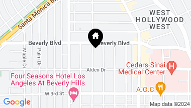 Map of 138 N Almont Dr, West Hollywood CA, 90048