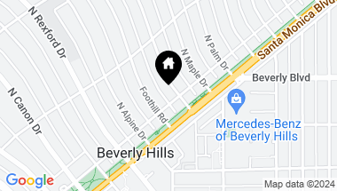 Map of 509 N Elm Drive, Beverly Hills CA, 90210