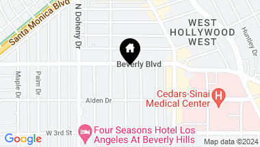Map of 146 N La Peer Dr, West Hollywood CA, 90048