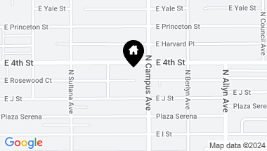 Map of 645 E Rosewood Court, Ontario CA, 91764