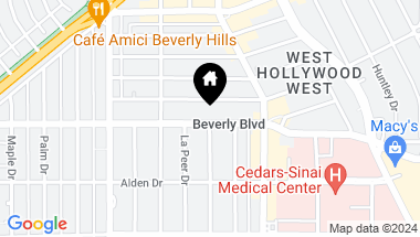 Map of 8899 Beverly Boulevard 7C, West Hollywood CA, 90048