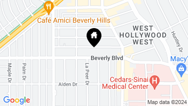 Map of 8899 Beverly Blvd Unit: 5B, West Hollywood CA, 90048