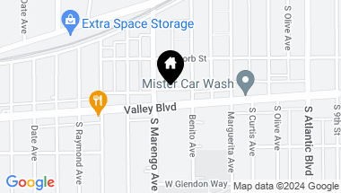 Map of 1635 1645 W Valley Boulevard, Alhambra CA, 91803