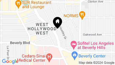 Map of 364 N San Vicente Boulevard #A, West Hollywood CA, 90048