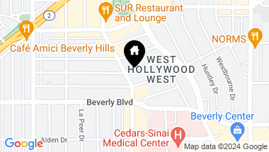 Map of 8756 Ashcroft Ave, West Hollywood CA, 90048
