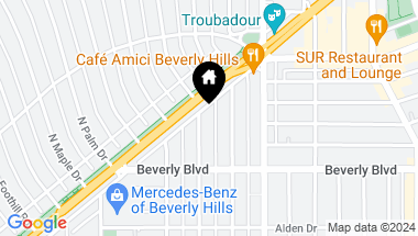 Map of 460 N Palm Drive 105, Beverly Hills CA, 90210