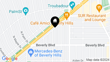 Map of 460 N Palm Dr Unit: 402, Beverly Hills CA, 90210