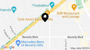 Map of 448 N Oakhurst Drive 4, Beverly Hills CA, 90210