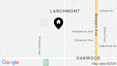 Map of 5026 Rosewood Ave, Los Angeles CA, 90004