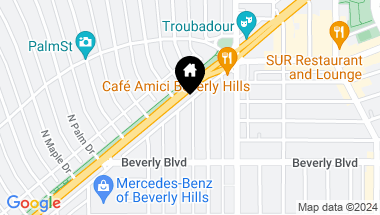 Map of 460 N Palm Drive 303, Beverly Hills CA, 90210