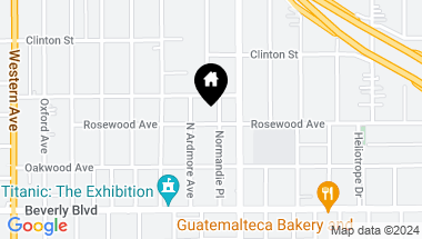 Map of 4459 Rosewood Ave, Los Angeles CA, 90004